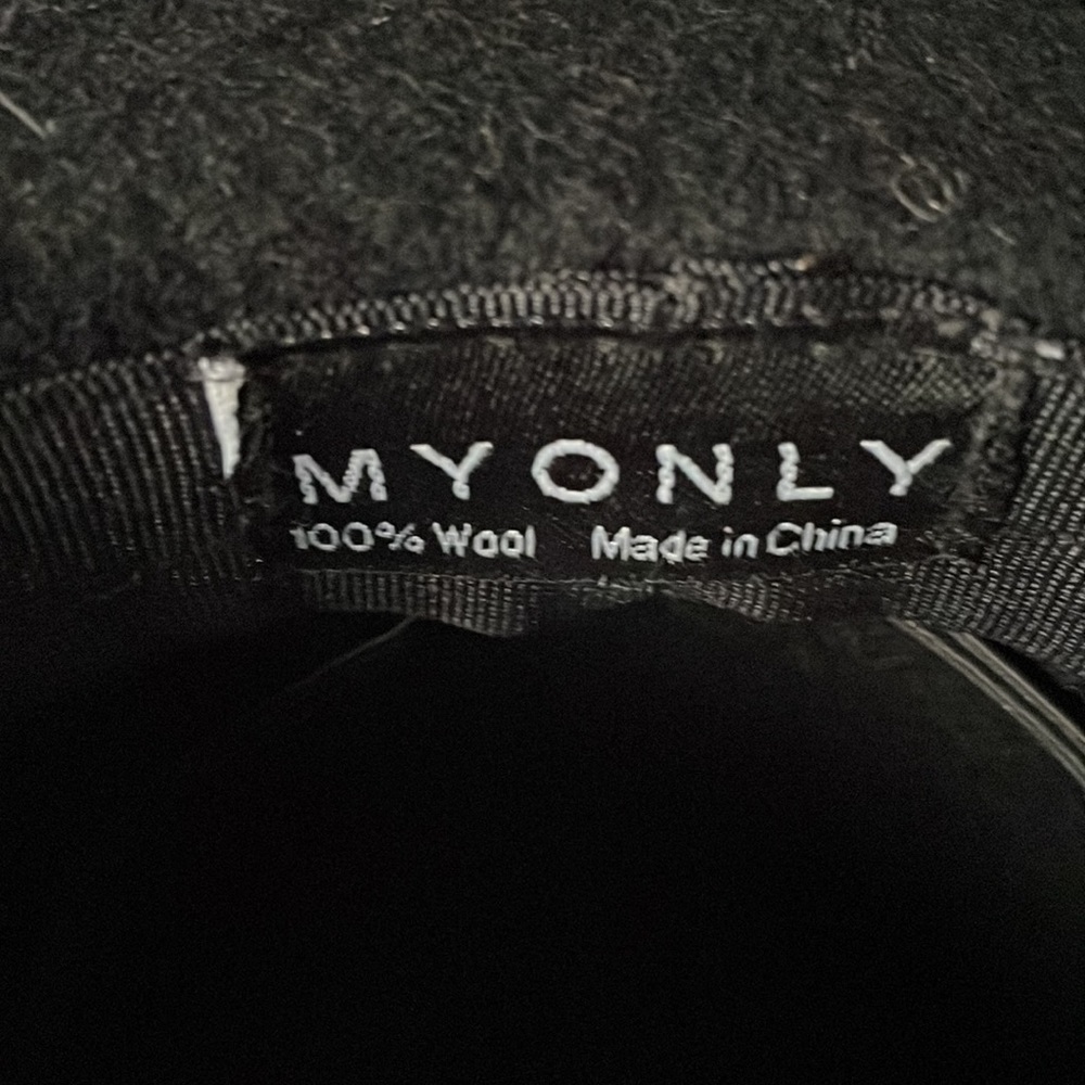 Black Wool hat by My Only - Picture 2 of 5